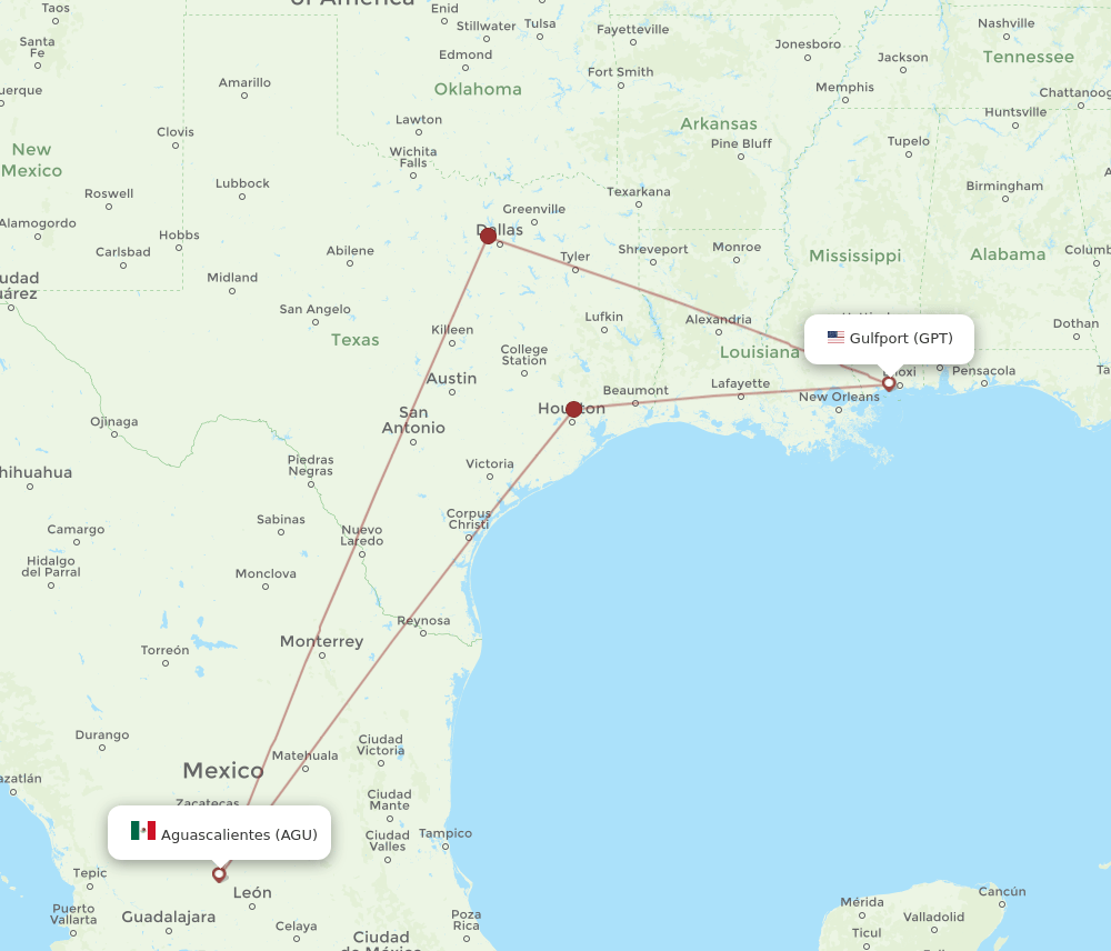 GPT-AGU flight routes