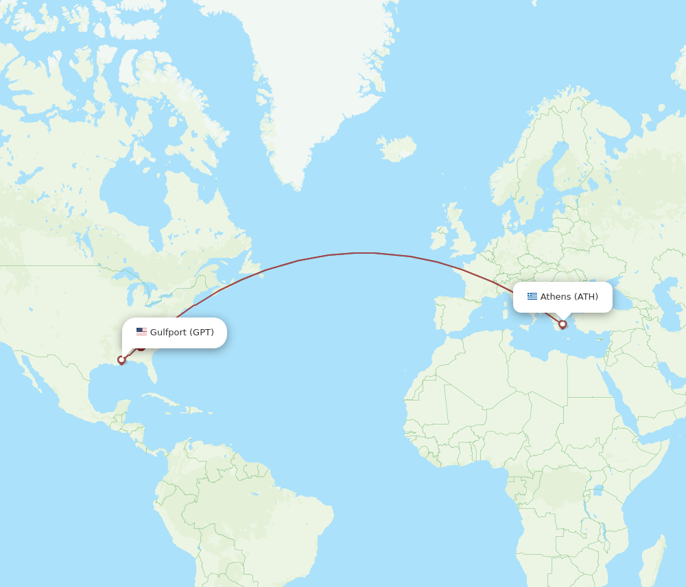 GPT-ATH flight routes