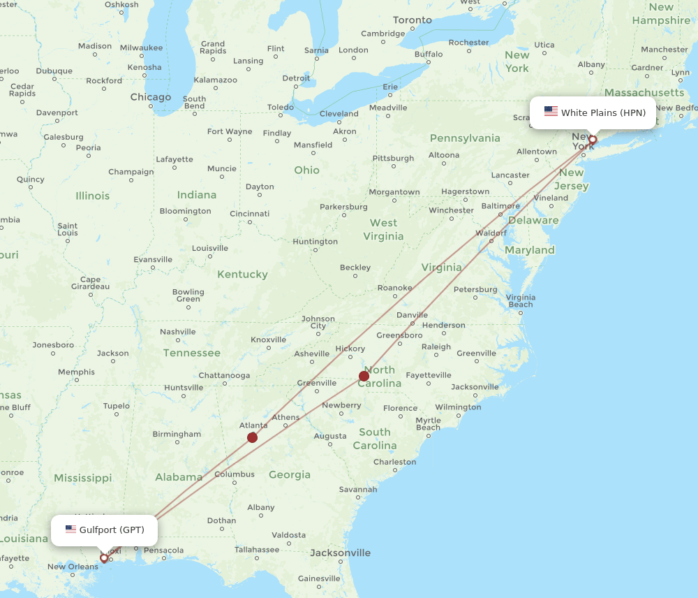 GPT-HPN flight routes