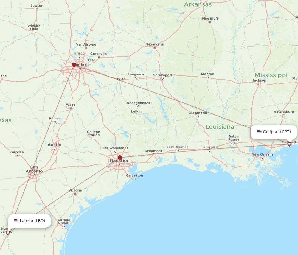 GPT-LRD flight routes