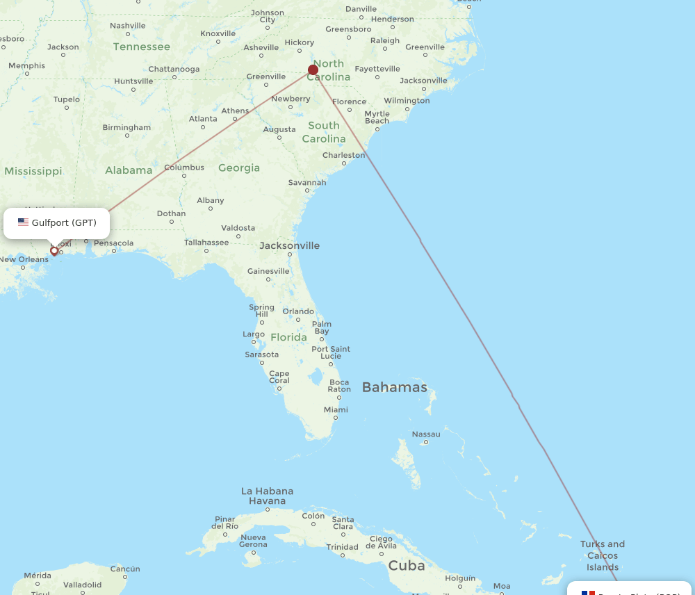 GPT-POP flight routes