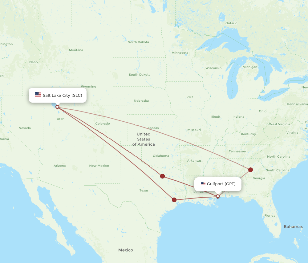 GPT-SLC flight routes