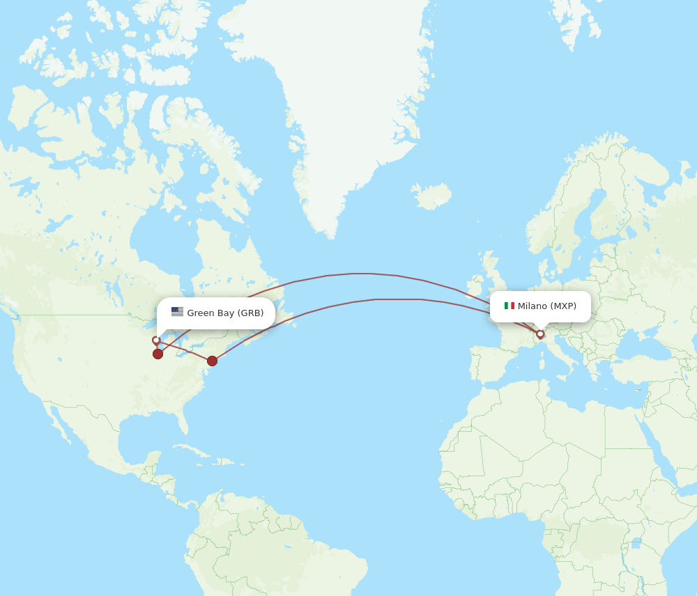 GRB-MXP flight routes