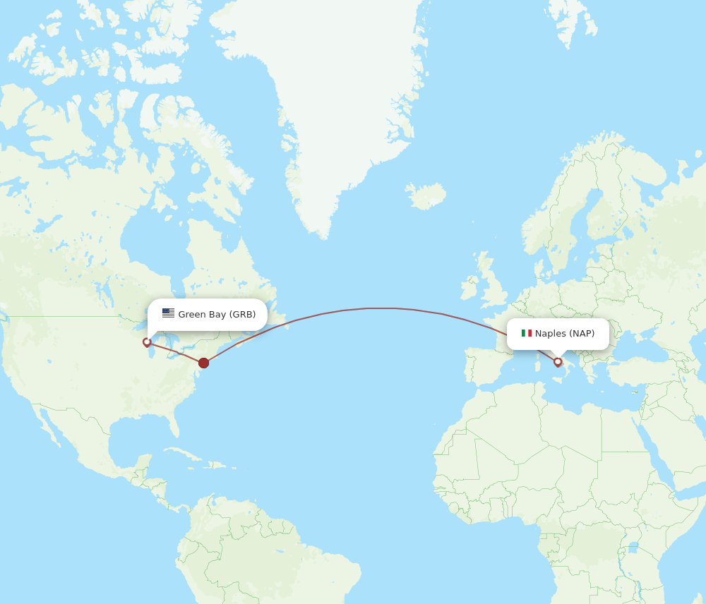 GRB-NAP flight routes