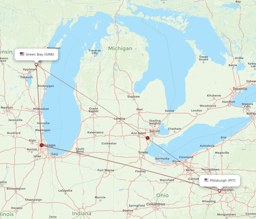 GRB-PIT flight routes
