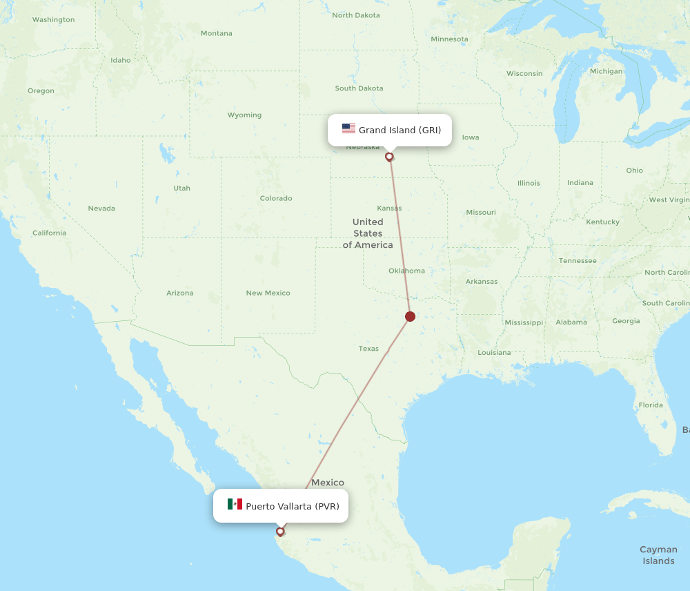 GRI-PVR flight routes