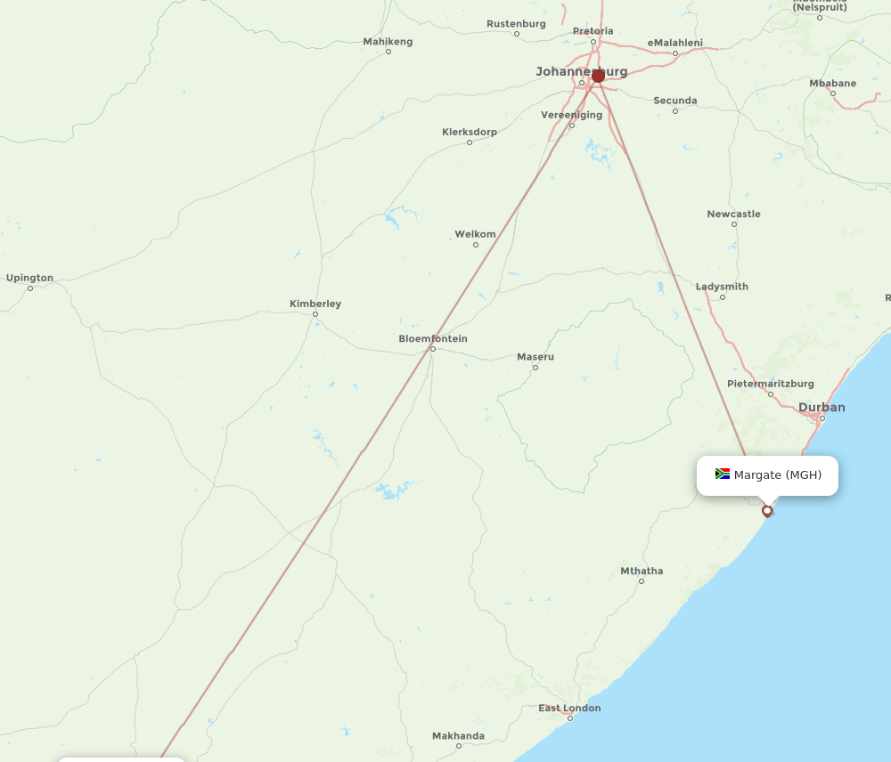 GRJ-MGH flight routes