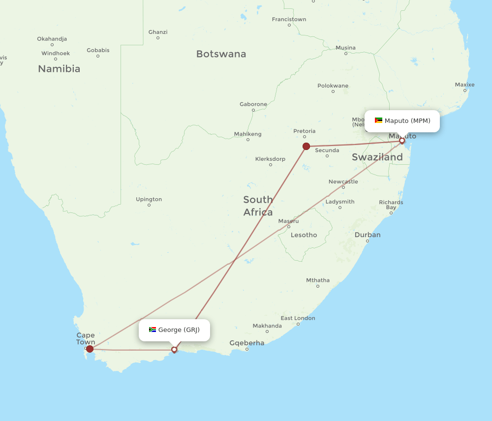 GRJ-MPM flight routes