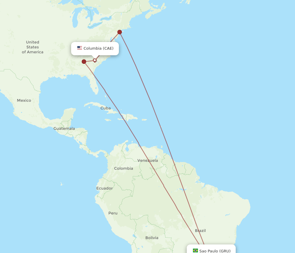 GRU-CAE flight routes