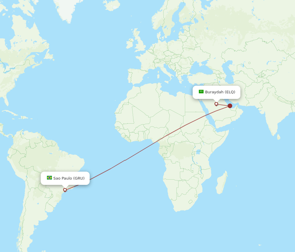 GRU-ELQ flight routes