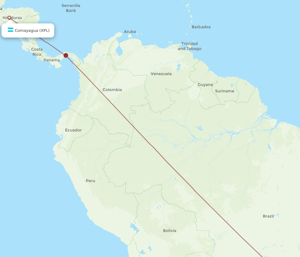 GRU-XPL flight routes
