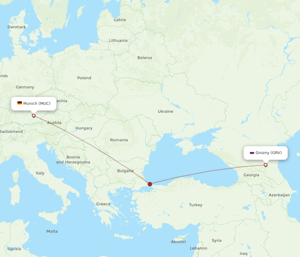 GRV-MUC flight routes
