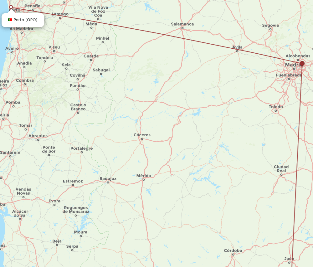 GRX-OPO flight routes