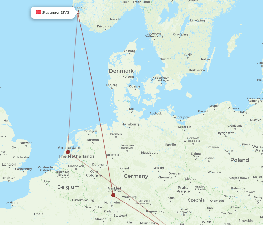 GRZ-SVG flight routes