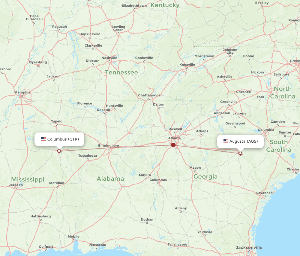 GTR-AGS flight routes