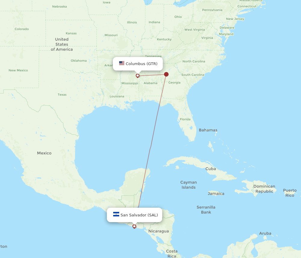 GTR-SAL flight routes