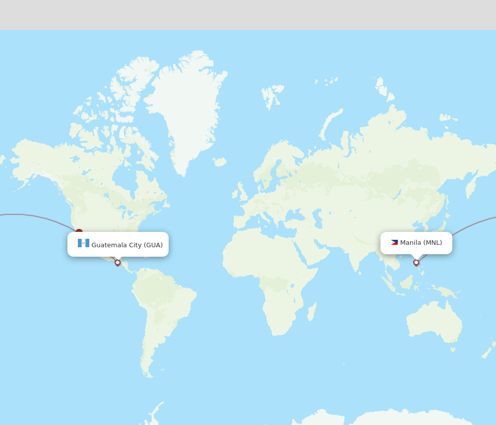GUA-MNL flight routes