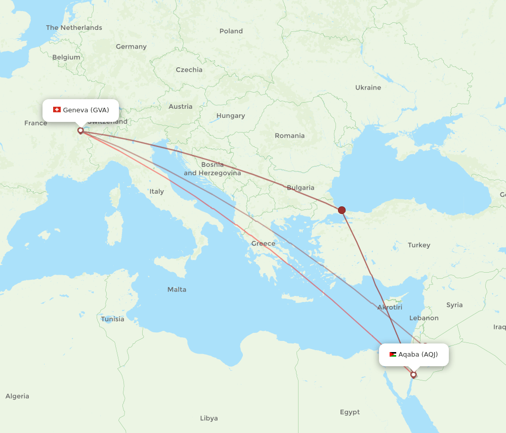 GVA-AQJ flight routes