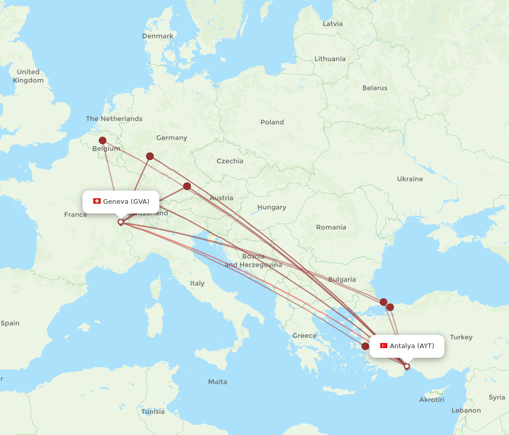 GVA-AYT flight routes
