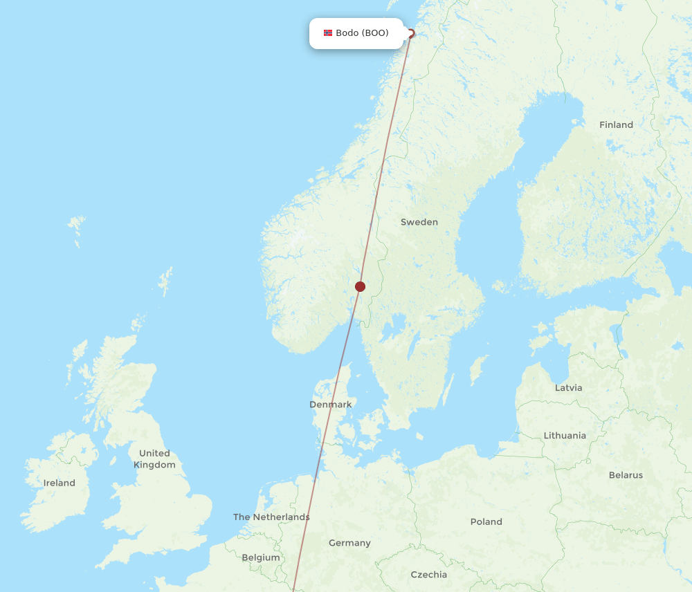 GVA-BOO flight routes
