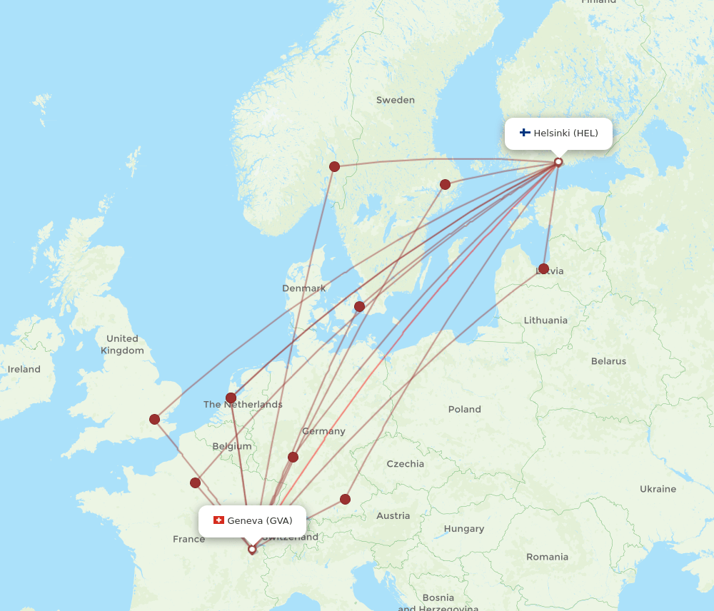 GVA-HEL flight routes