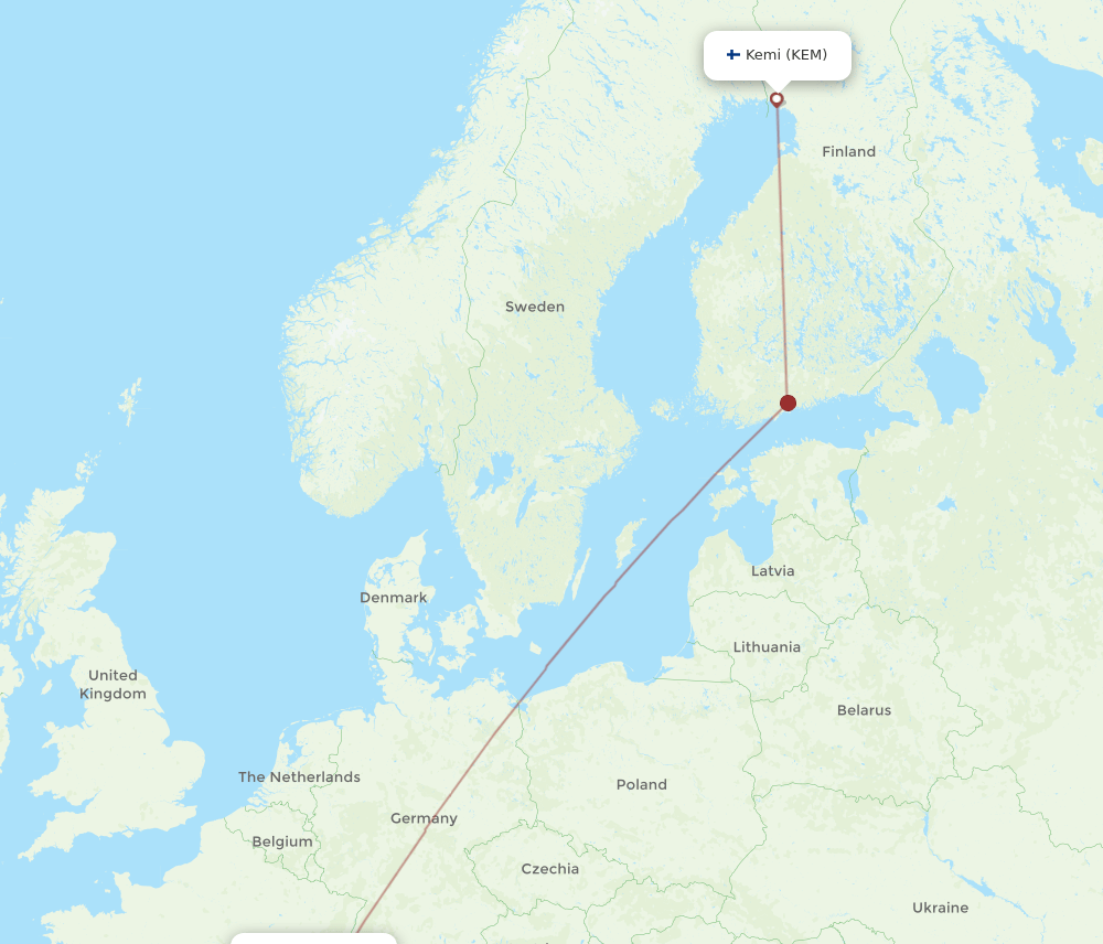 GVA-KEM flight routes