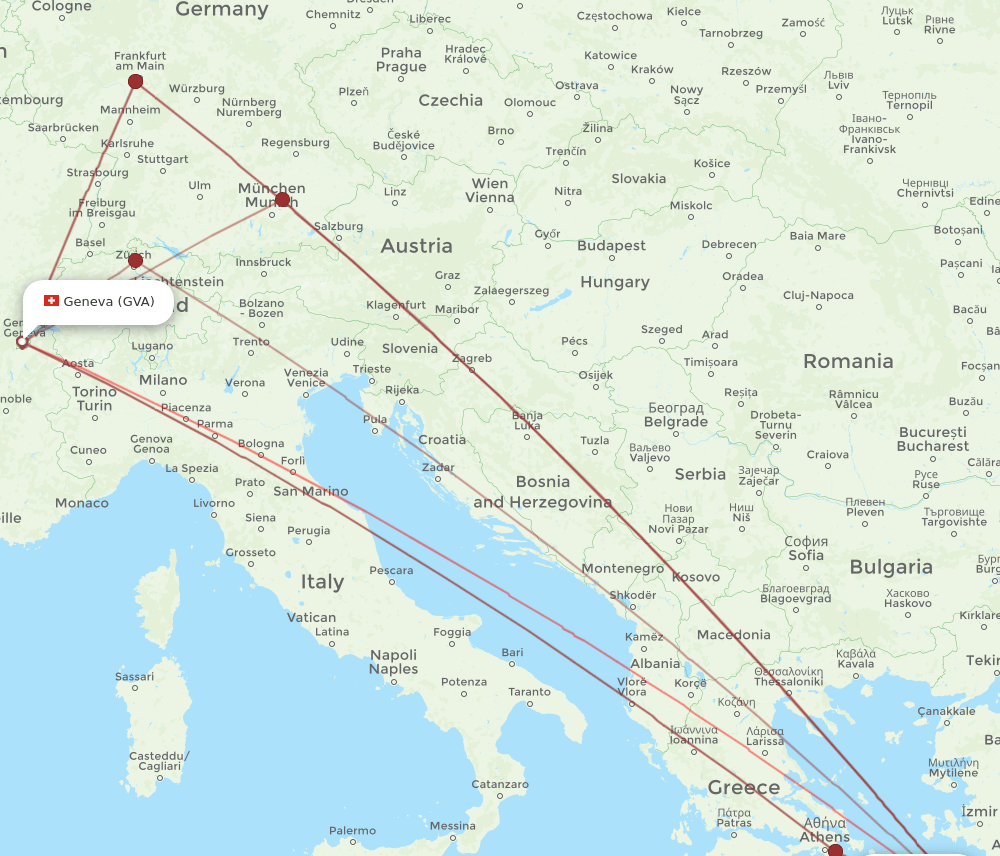 GVA-KGS flight routes