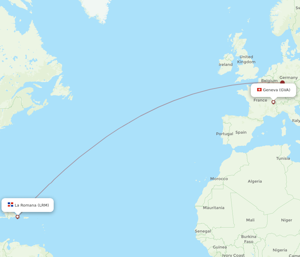 GVA-LRM flight routes
