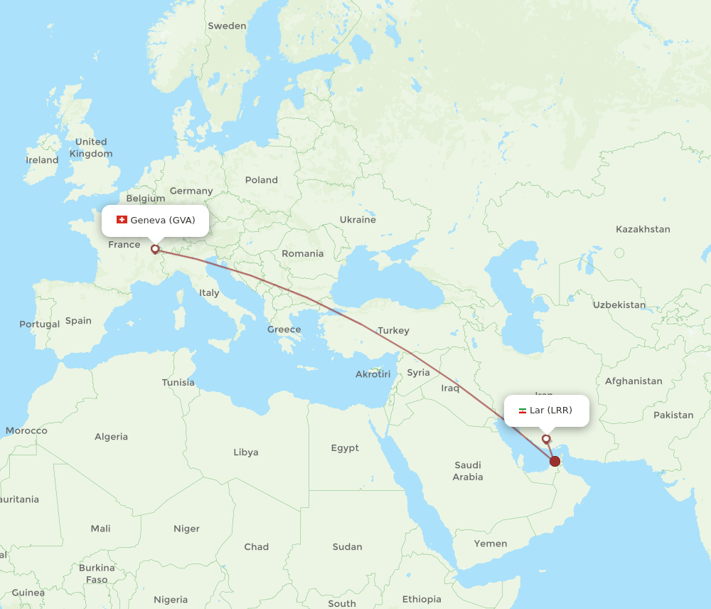 GVA-LRR flight routes