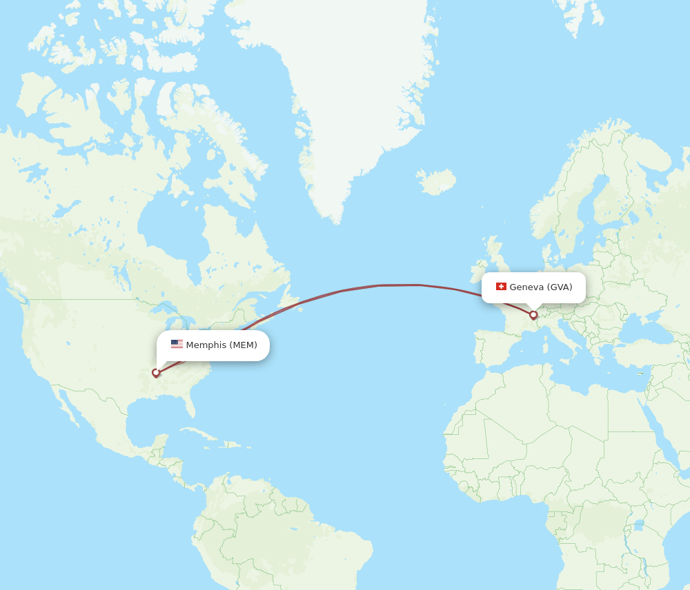 GVA-MEM flight routes