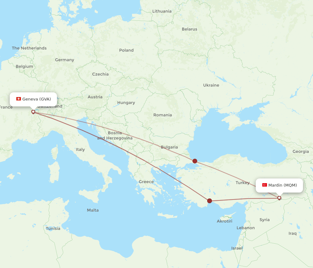 GVA-MQM flight routes