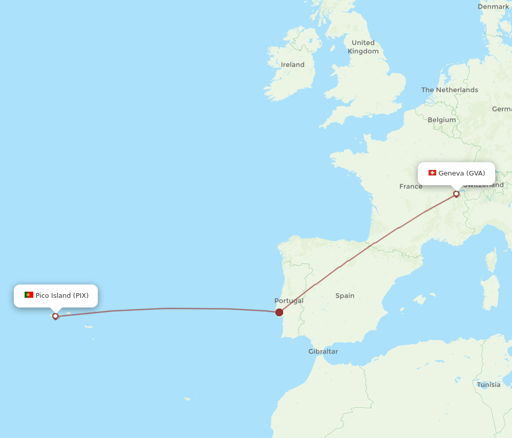 GVA-PIX flight routes