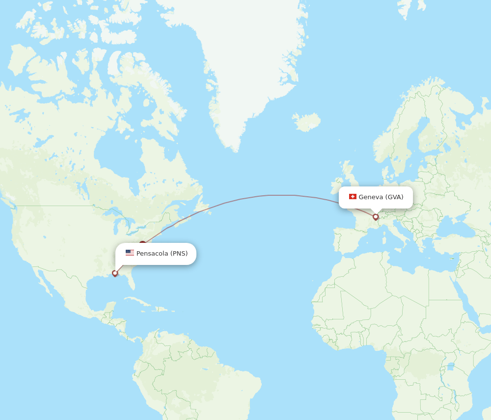 GVA-PNS flight routes