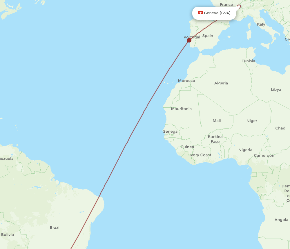 GVA-POA flight routes