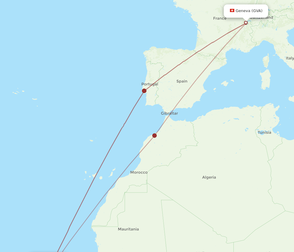 GVA-RAI flight routes