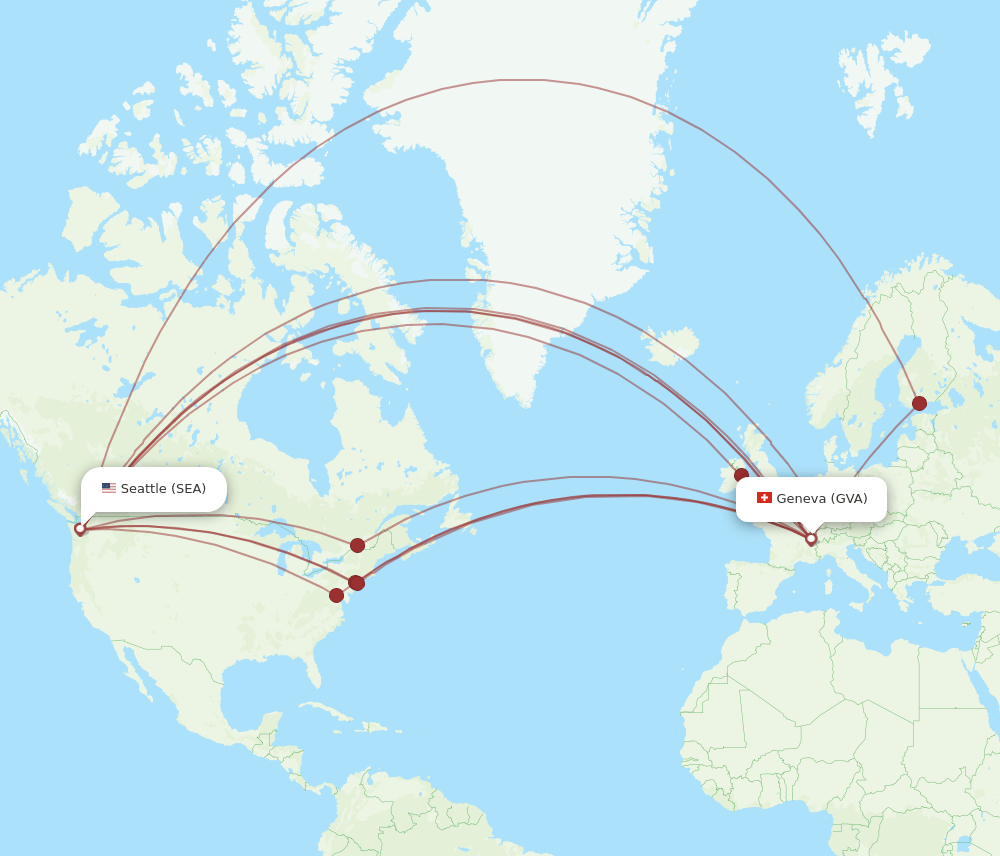 GVA-SEA flight routes