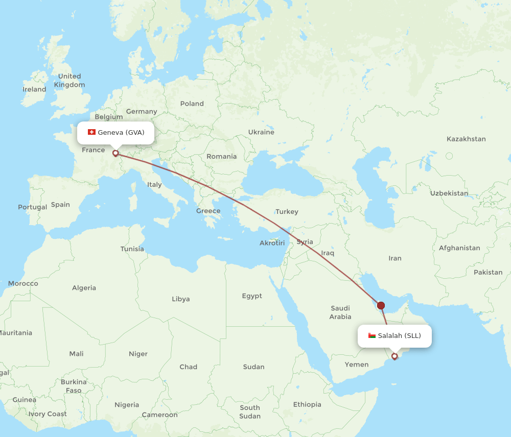 GVA-SLL flight routes