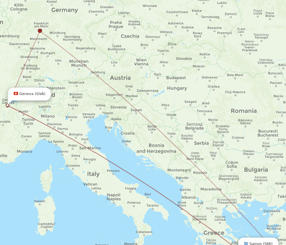 GVA-SMI flight routes