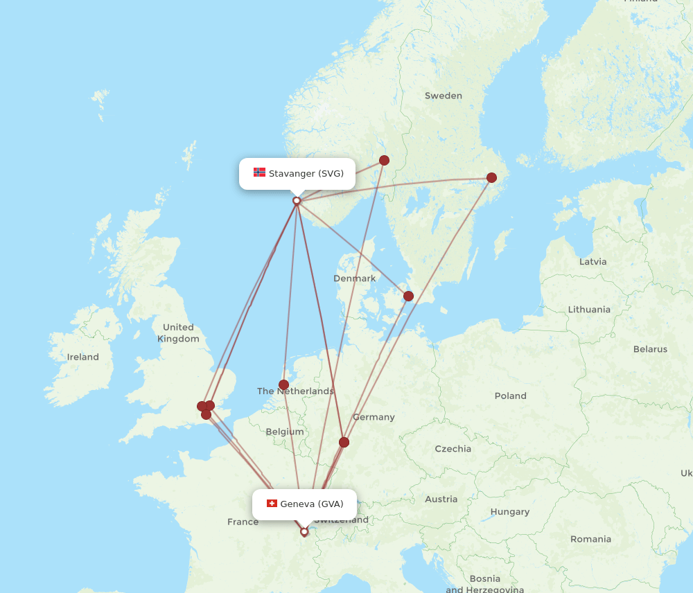 GVA-SVG flight routes