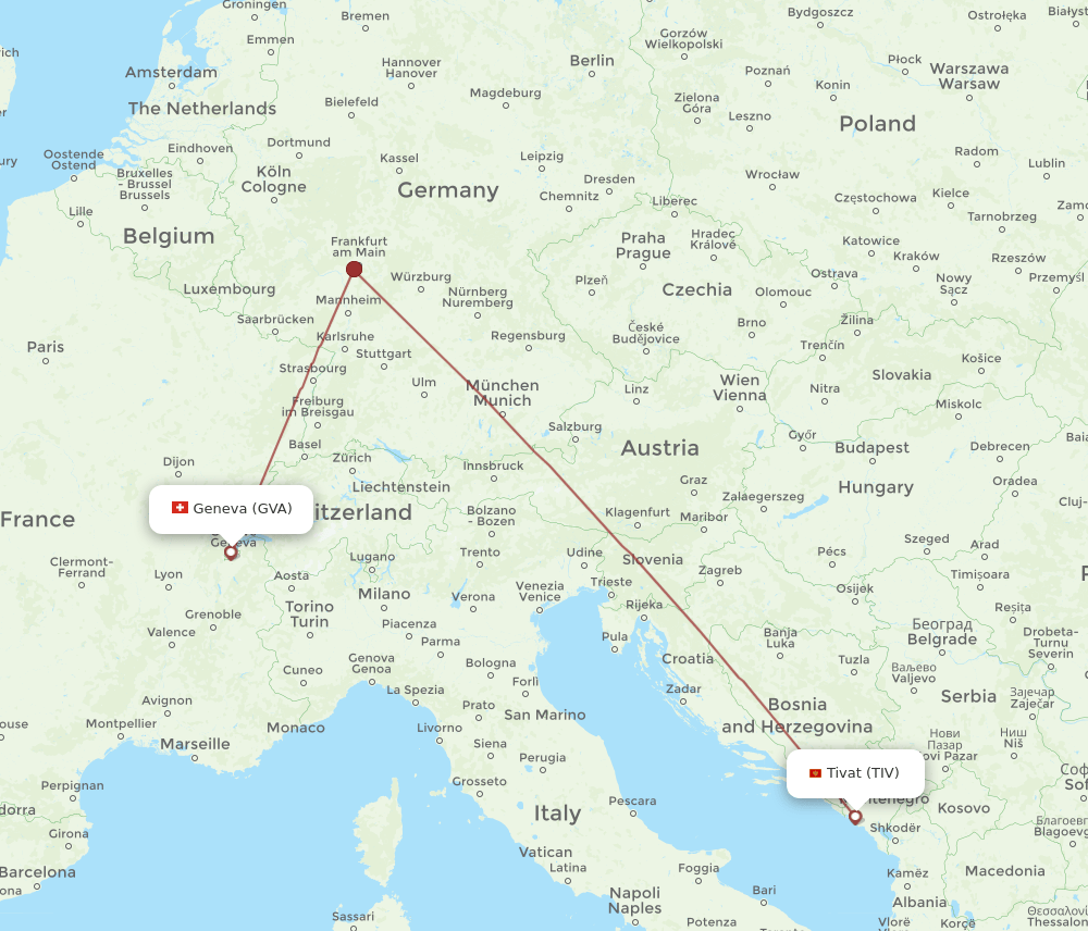 GVA-TIV flight routes
