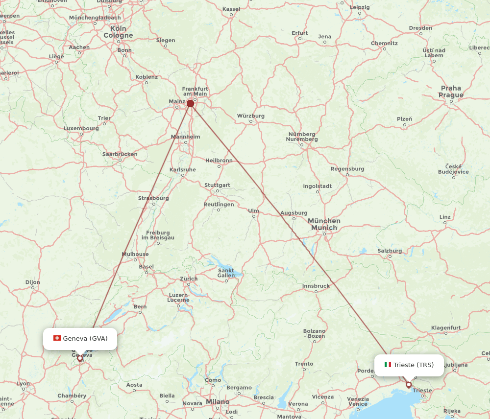 GVA-TRS flight routes