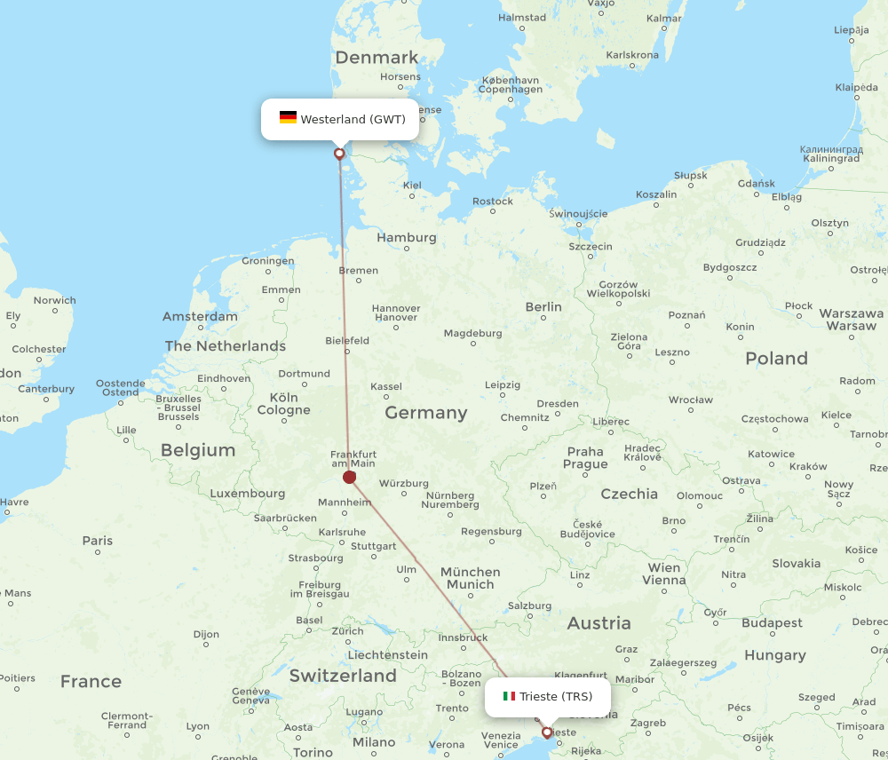 GWT-TRS flight routes
