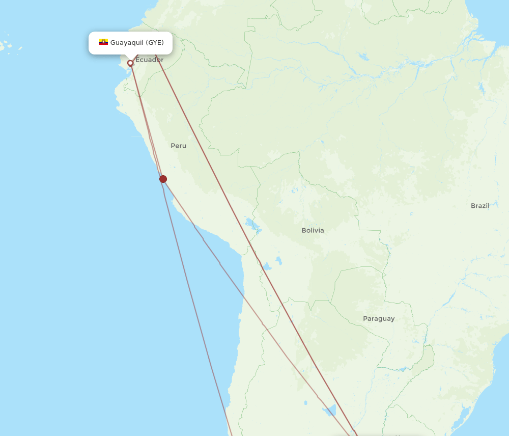 GYE-EZE flight routes