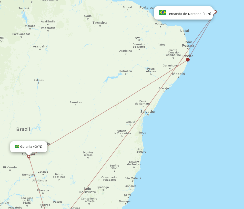 GYN-FEN flight routes