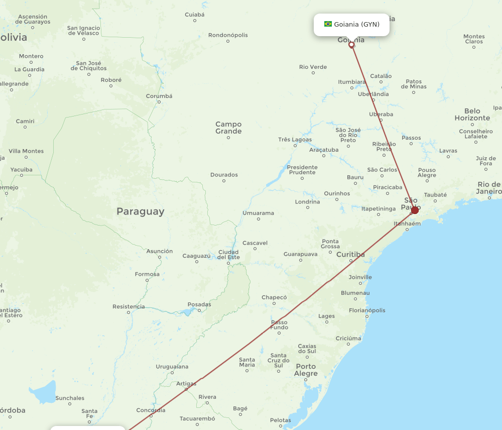 GYN-ROS flight routes