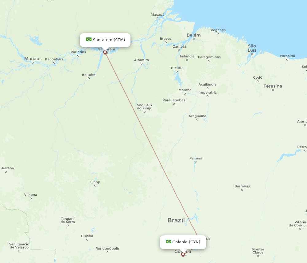 GYN-STM flight routes
