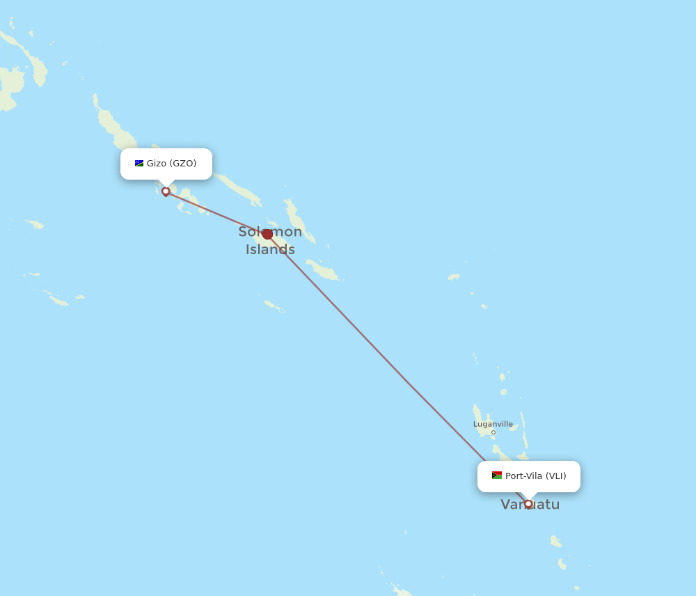 GZO-VLI flight routes