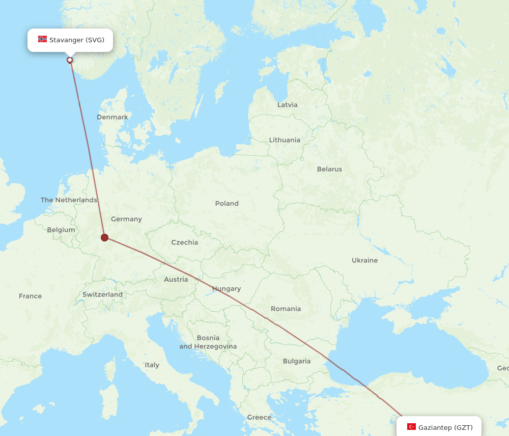 GZT-SVG flight routes