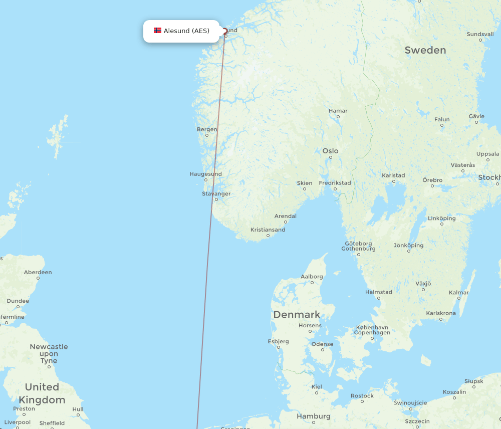 HAJ-AES flight routes
