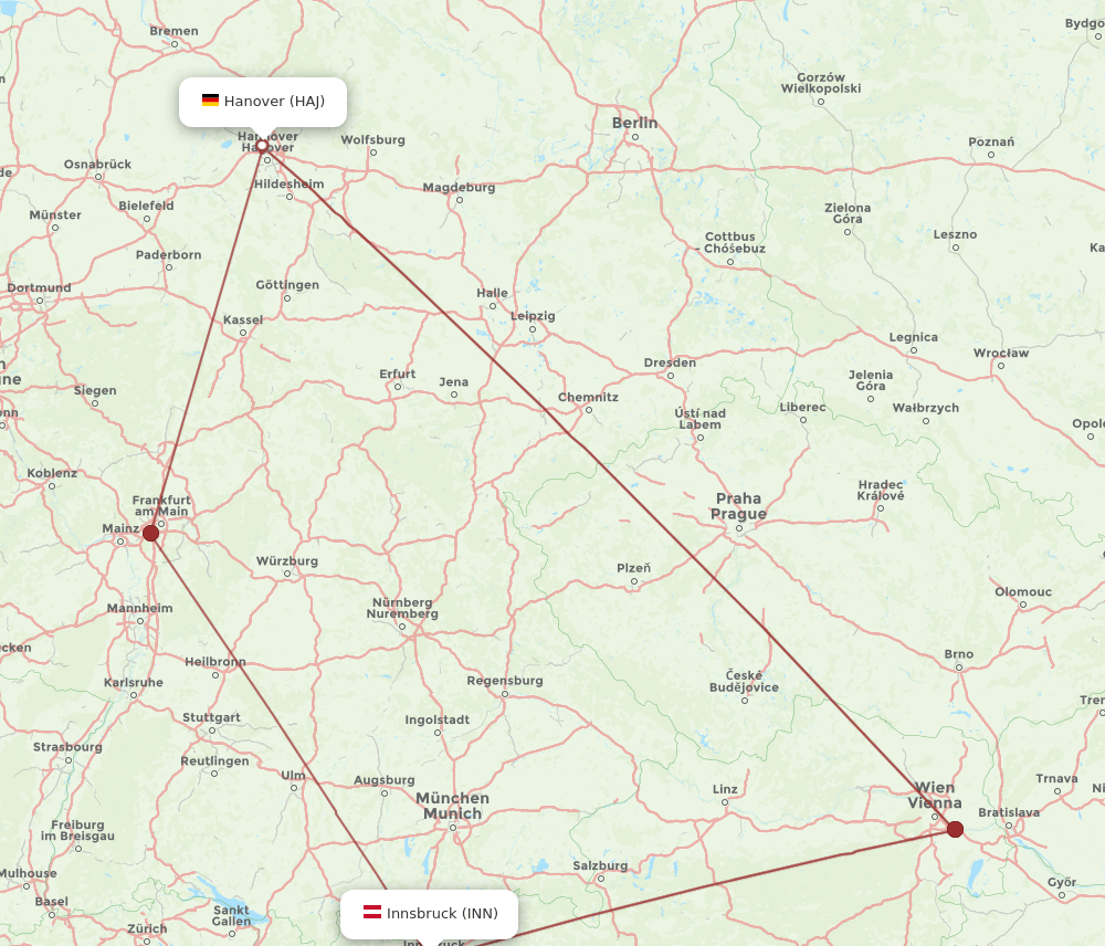 HAJ-INN flight routes
